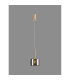 Baldwin 12cm Single Pendant 2m 1 x G9 French Gold/Chrome Type A Shade-3