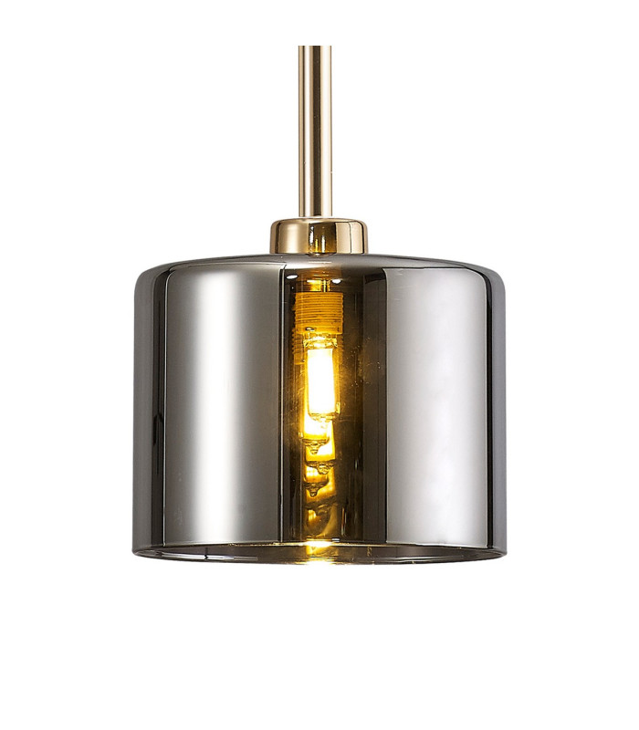 Baldwin 12cm Single Pendant 2m 1 x G9 French Gold/Chrome Type A Shade-6