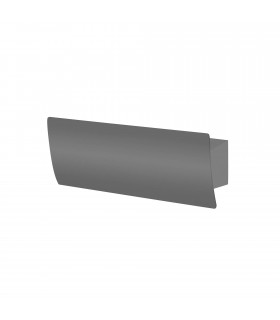LED Flush Wall Light Urban Grey Phase Cut Dimming 35cm 3857lm 3000K - 1