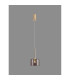 Baldwin 12cm Single Pendant 2m 1 x G9 French Gold/Smoked Type A Shade-3