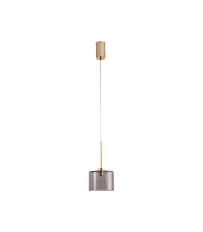 Baldwin 12cm Single Pendant 2m 1 x G9 French Gold/Smoked Type A Shade-5