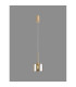 Baldwin 12cm Single Pendant 2m 1 x G9 French Gold/Cognac Type A Shade-3