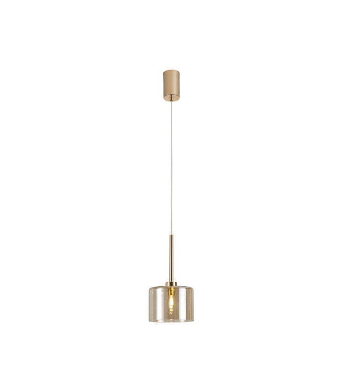 Baldwin 12cm Single Pendant 2m 1 x G9 French Gold/Cognac Type A Shade-4