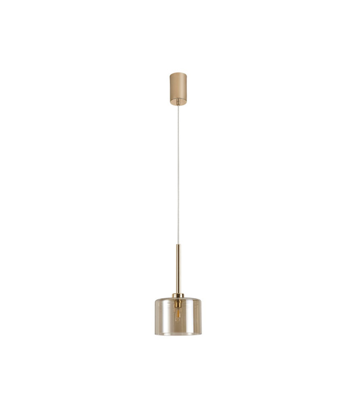 Baldwin 12cm Single Pendant 2m 1 x G9 French Gold/Cognac Type A Shade-5