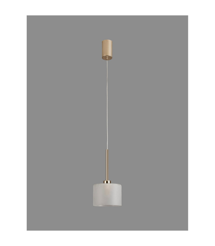 Baldwin 15cm Single Pendant 2m 1 x G9 French Gold/Frosted Type C Shade-14