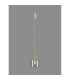 Baldwin 15cm Single Pendant 2m 1 x G9 French Gold/Clear Type C Shade-3