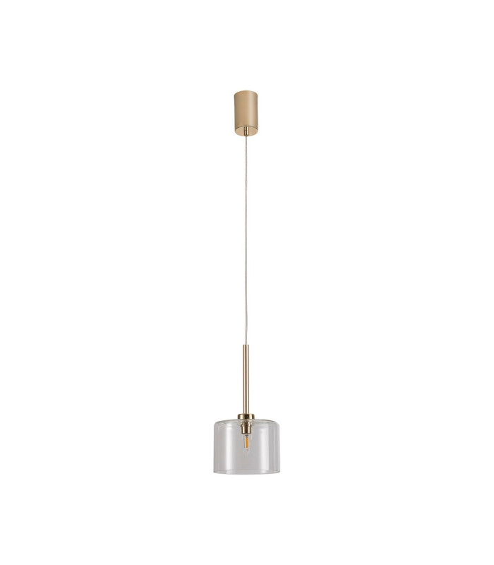 Baldwin 15cm Single Pendant 2m 1 x G9 French Gold/Clear Type C Shade-5