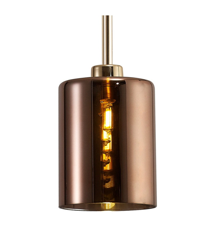Baldwin 15cm Single Pendant 2m 1 x G9 French Gold/Copper Type C Shade-6