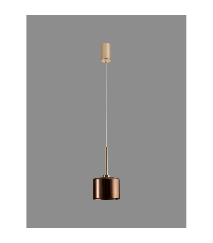 Baldwin 15cm Single Pendant 2m 1 x G9 French Gold/Copper Type C Shade-15