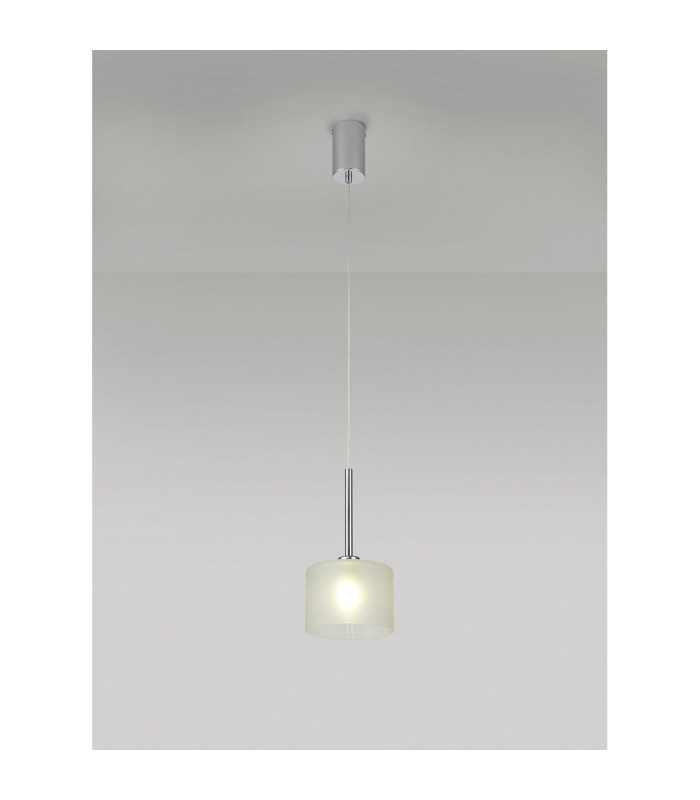 Baldwin 15cm Single Pendant 2m 1 x G9 Polished Chrome/Frosted Type C Shade-3