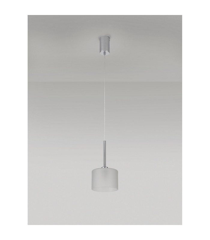 Baldwin 15cm Single Pendant 2m 1 x G9 Polished Chrome/Frosted Type C Shade-13