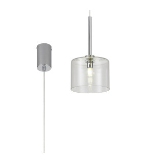 Baldwin 15cm Single Pendant 2m 1 x G9 Polished Chrome/Clear Type C Shade-1