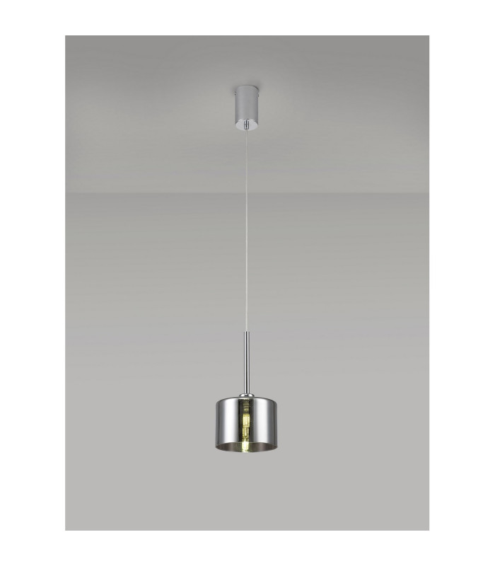 Baldwin 15cm Single Pendant 2m 1 x G9 Polished Chrome/Chrome Type C Shade-3
