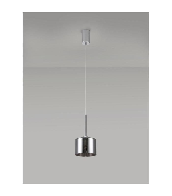 Baldwin 15cm Single Pendant 2m 1 x G9 Polished Chrome/Chrome Type C Shade-13