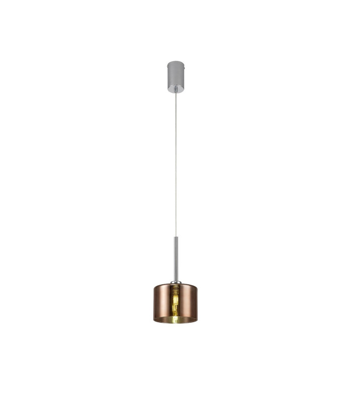 Baldwin 15cm Single Pendant 2m 1 x G9 Polished Chrome/Copper Type C Shade-4