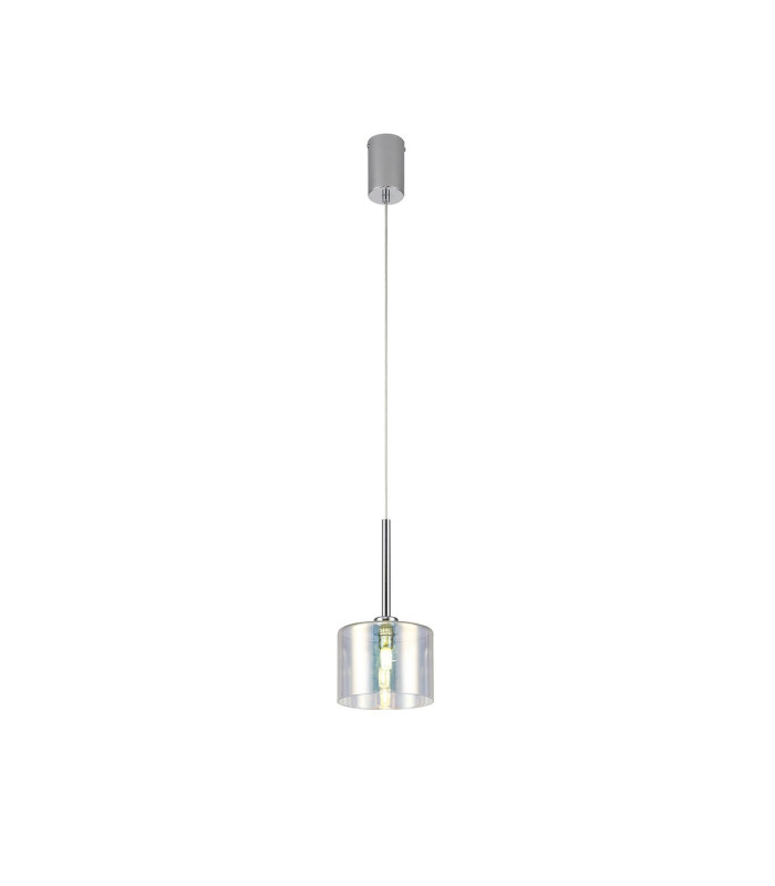 Baldwin 15cm Single Pendant 2m 1 x G9 Polished Chrome/Iridescent Type C Shade-4