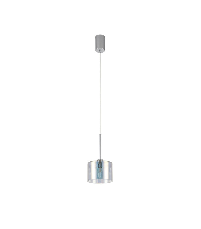 Baldwin 15cm Single Pendant 2m 1 x G9 Polished Chrome/Iridescent Type C Shade-5
