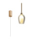 Baldwin 12cm Single Pendant 2m 1 x G9 French Gold/Smoke/Frosted Type D Shade-1