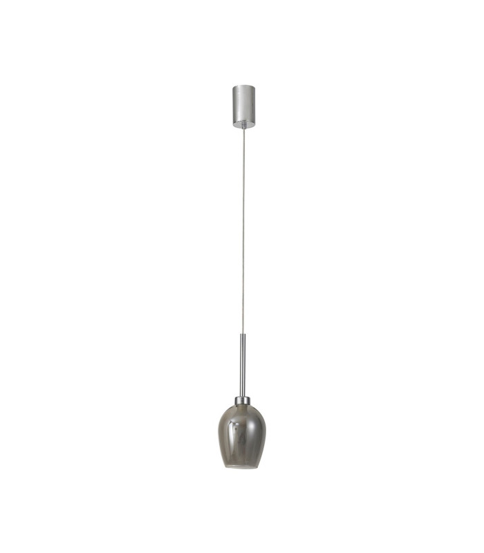 Baldwin 12cm Single Pendant 2m 1 x G9 French Gold/Smoke/Frosted Type D Shade-7