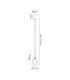 Baldwin 12cm Single Pendant 2m 1 x G9 Polished Chrome/Smoke/Frosted Type D Shade-2