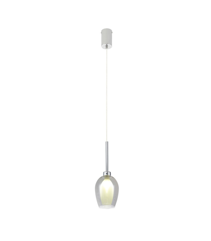 Baldwin 12cm Single Pendant 2m 1 x G9 Polished Chrome/Smoke/Frosted Type D Shade-4