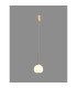 Baldwin 14cm Single Pendant 2m 1 x G9 French Gold/Opal Type F Shade-3