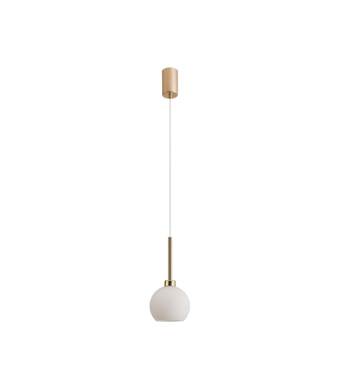 Baldwin 14cm Single Pendant 2m 1 x G9 French Gold/Opal Type F Shade-6