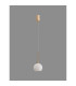 Baldwin 14cm Single Pendant 2m 1 x G9 French Gold/Opal Type F Shade-16