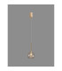 Baldwin 14cm Single Pendant 2m 1 x G9 French Gold/Clear Type F Shade-3