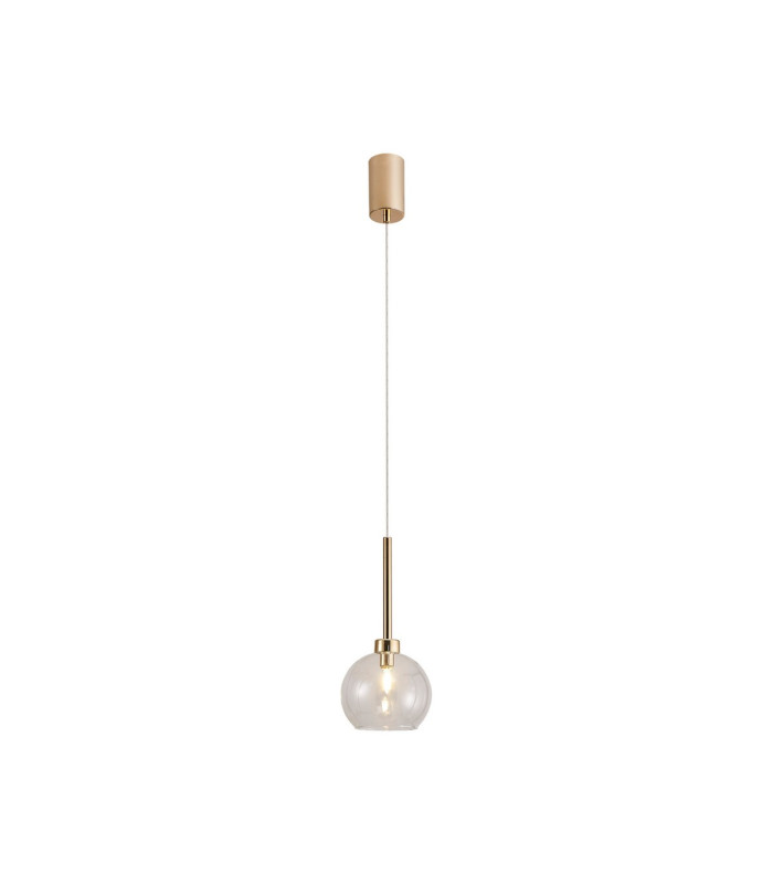 Baldwin 14cm Single Pendant 2m 1 x G9 French Gold/Clear Type F Shade-4