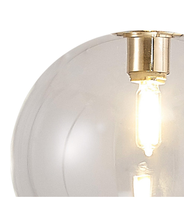 Baldwin 14cm Single Pendant 2m 1 x G9 French Gold/Clear Type F Shade-12