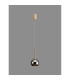 Baldwin 14cm Single Pendant 2m 1 x G9 French Gold/Chrome Type F Shade-15
