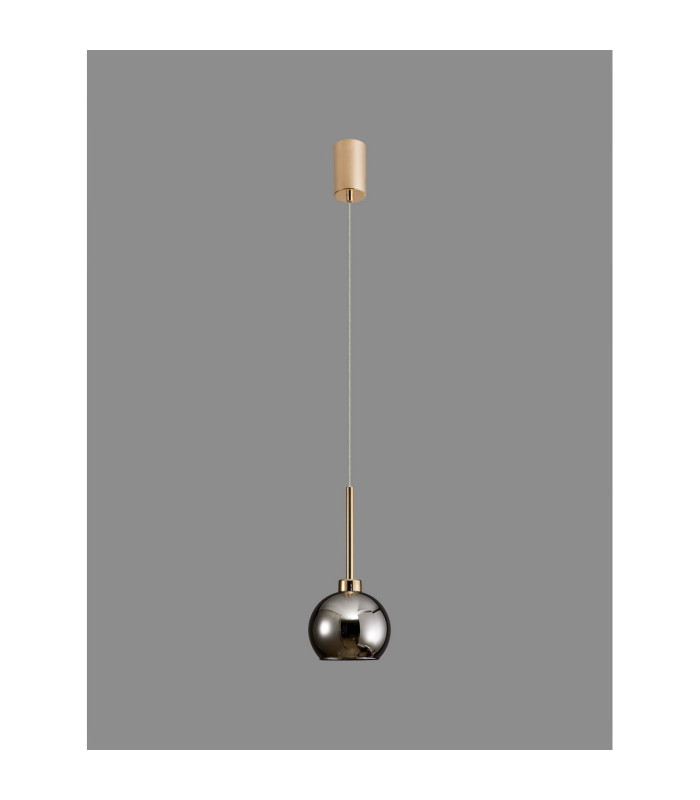 Baldwin 14cm Single Pendant 2m 1 x G9 French Gold/Chrome Type F Shade-15