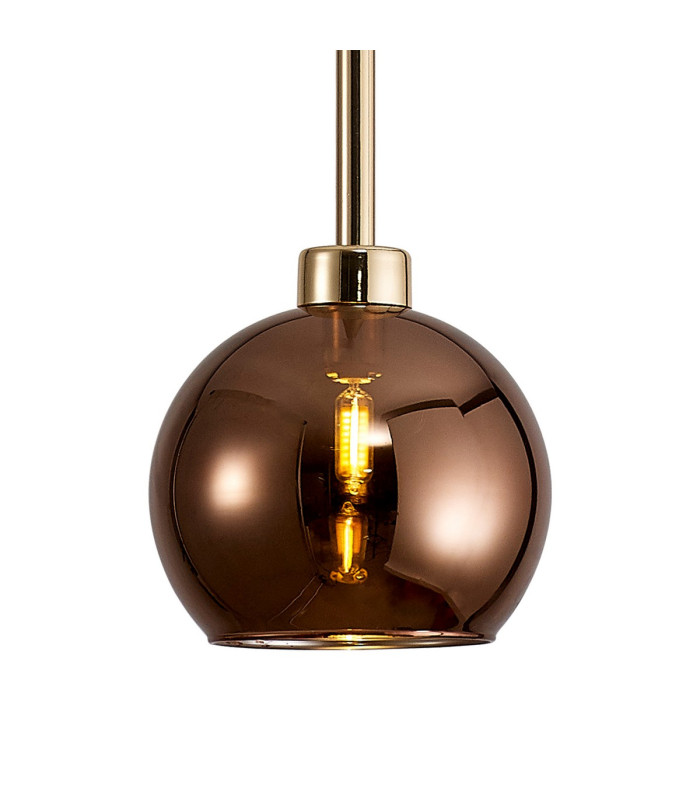 Baldwin 14cm Single Pendant 2m 1 x G9 French Gold/Copper Type F Shade-6