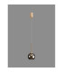 Baldwin 14cm Single Pendant 2m 1 x G9 French Gold/Smoked Type F Shade-3