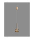 Baldwin 14cm Single Pendant 2m 1 x G9 French Gold/Amber Type F Shade-3