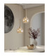 Baldwin 14cm Single Pendant 2m 1 x G9 French Gold/Amber Type F Shade-4