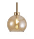 Baldwin 14cm Single Pendant 2m 1 x G9 French Gold/Amber Type F Shade-7