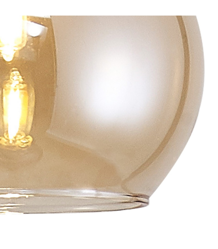 Baldwin 14cm Single Pendant 2m 1 x G9 French Gold/Amber Type F Shade-15