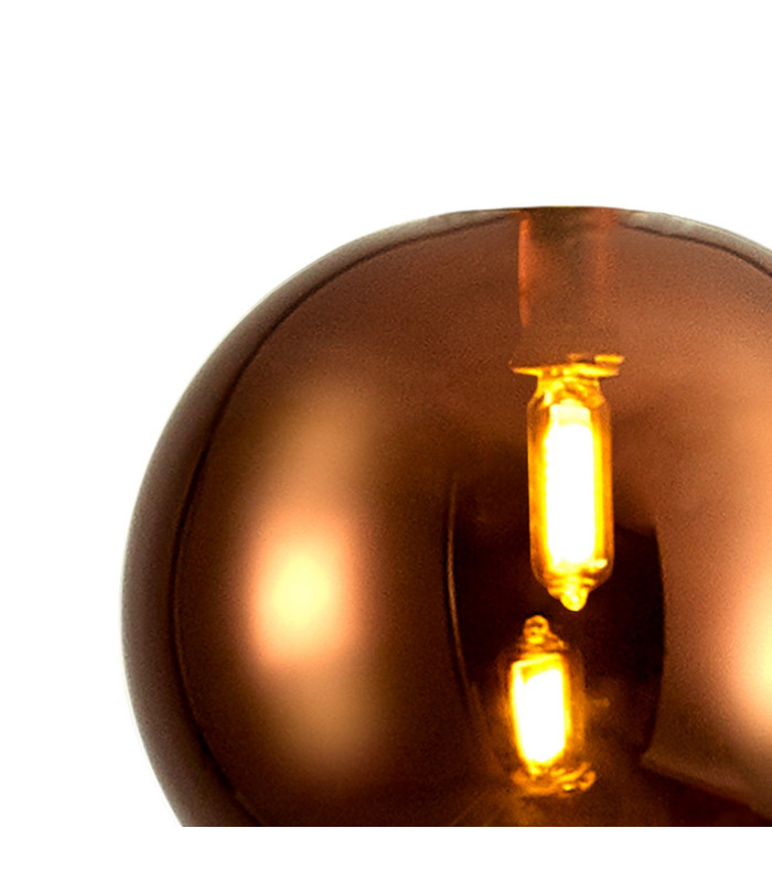 Baldwin 14cm Single Pendant 2m 1 x G9 French Gold/Dark Copper Type F Shade-14