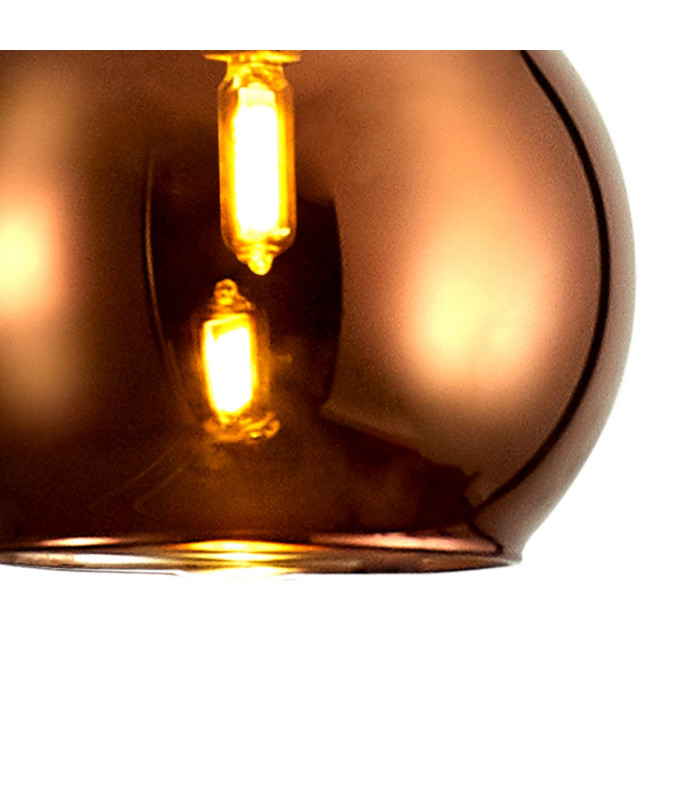 Baldwin 14cm Single Pendant 2m 1 x G9 French Gold/Dark Copper Type F Shade-15