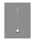 Baldwin 14cm Single Pendant 2m 1 x G9 French Gold/Cognac/Frosted Type G Shade-3