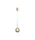 Baldwin 14cm Single Pendant 2m 1 x G9 French Gold/Cognac/Frosted Type G Shade-4