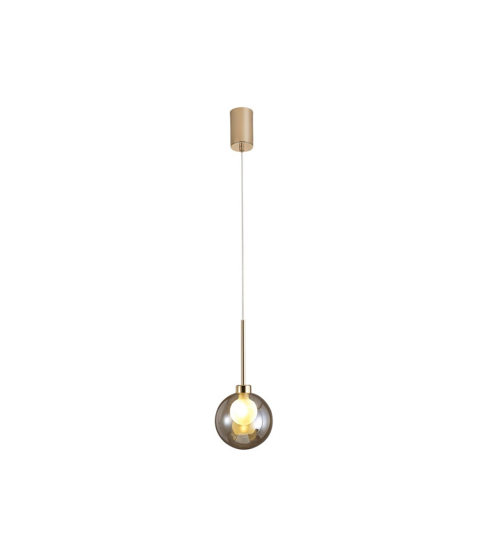 Baldwin 14cm Single Pendant 2m 1 x G9 French Gold/Cognac/Frosted Type G Shade-4