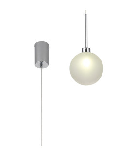 Baldwin 14cm Single Pendant 2m 1 x G9 Polished Chrome/Frosted Type G Shade-1