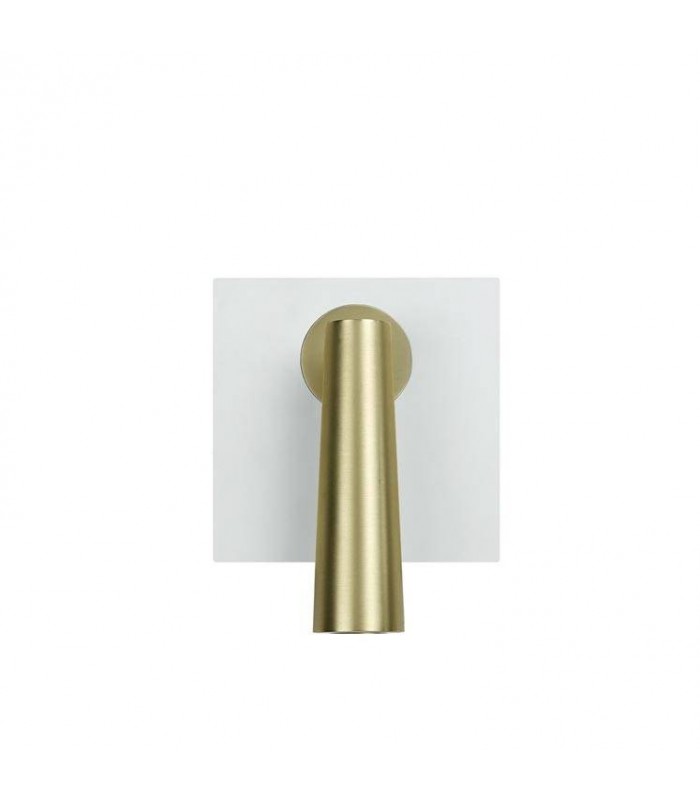 LED Wall Reading Light White Satin Gold 179lm 2700K - 1