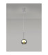 Baldwin 14cm Single Pendant 2m 1 x G9 Polished Chrome/Chrome/Frosted Type G Shade-3