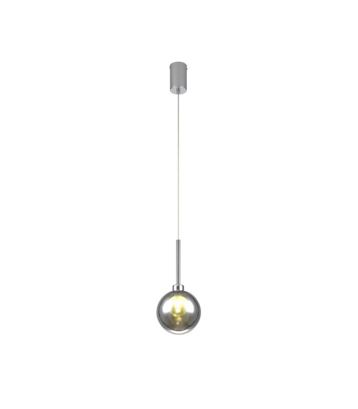 Baldwin 14cm Single Pendant 2m 1 x G9 Polished Chrome/Chrome/Frosted Type G Shade-4