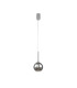 Baldwin 14cm Single Pendant 2m 1 x G9 Polished Chrome/Chrome/Frosted Type G Shade-5