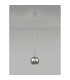 Baldwin 14cm Single Pendant 2m 1 x G9 Polished Chrome/Chrome/Frosted Type G Shade-13